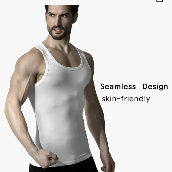 Bamboo Rayon Slim Tight Undershirts for Men white small lot of 8 - Picture 1 of 10